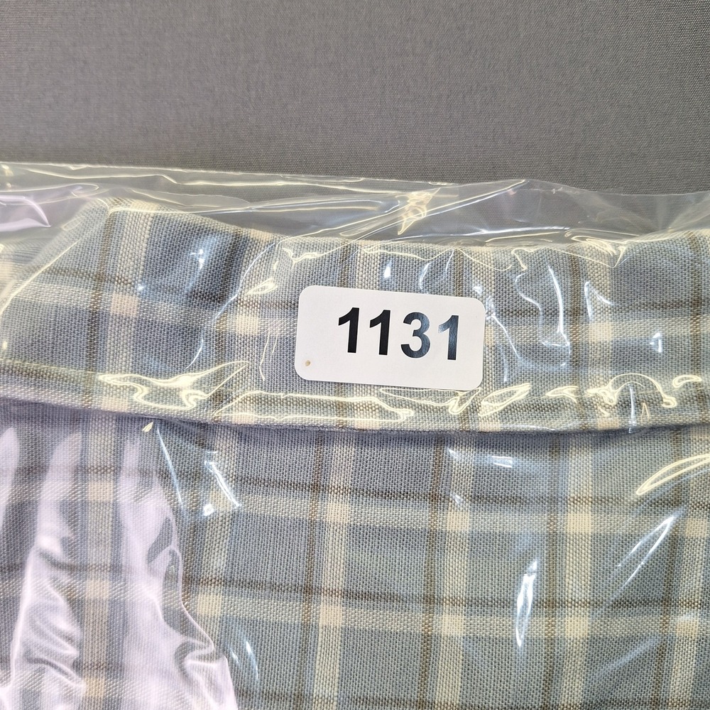 Pendleton Mens City Linen Shirt Blue Plaid Short Sleeve Button Up XL 1131 - Picture 6 of 6